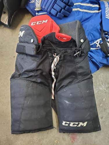 Black Used Senior Medium CCM QLT LIMITED EDITION 290 Hockey Pants PRO STOCK