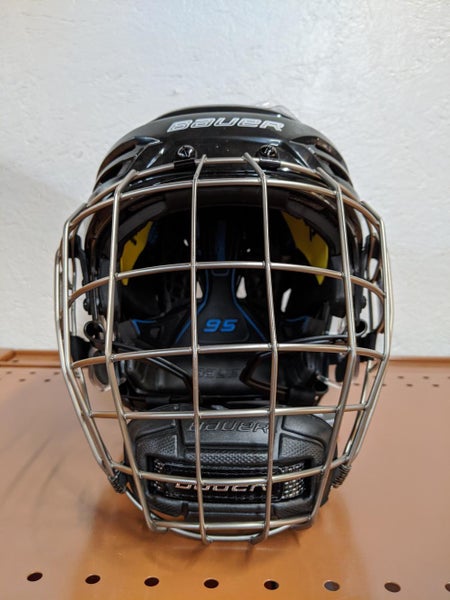 Bauer Re-Akt 95 Helmet Combo - Small, Black NEW