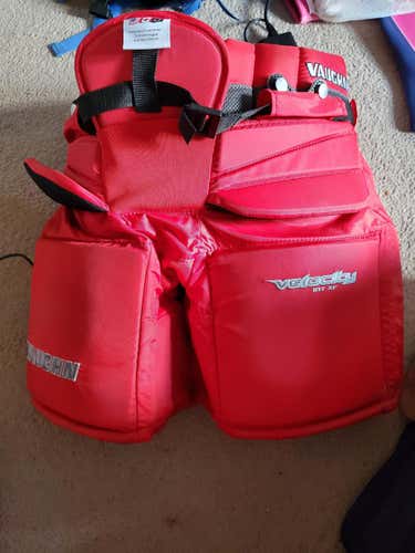 Red Used Intermediate Large Vaughn V7 Hockey Goalie Pants