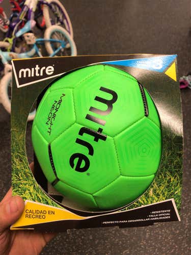 Used Green Soccer Ball