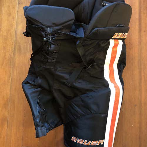 Black Senior Large+1 Bauer Nexus Pro Stock Hockey Pants