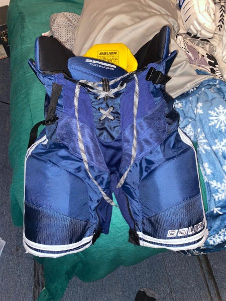 Blue Senior Medium Bauer Supreme TotalOne Hockey Pants