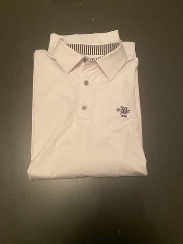 White Men's Large Footjoy Shirt Polo