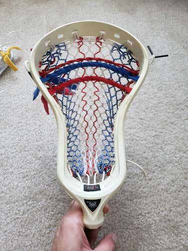 Used ECD lacrosse DNA head - red white and blue stringing (will listen to offers)
