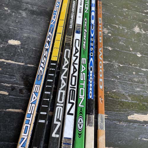 Lot Of Wood Sticks For Street Hockey Decoration Etc Pineys