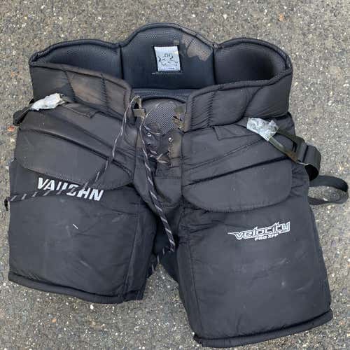 Black Senior XL Vaughn Velocity Pro XFP Hockey Goalie Pants