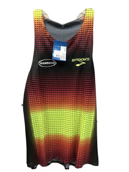 Mens Brooks Elite Singlet Running Top Multi Color Size Medium New With Tags