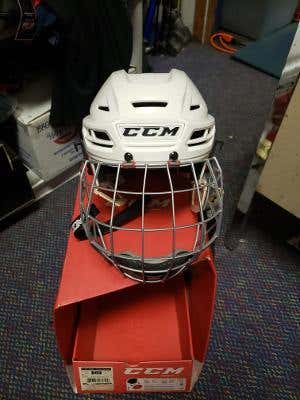 White New Small CCM Resistance 300 Helmet