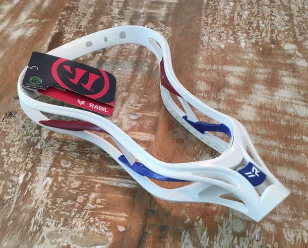 New Warrior Unstrung Rabil X Head White /Red / Blue