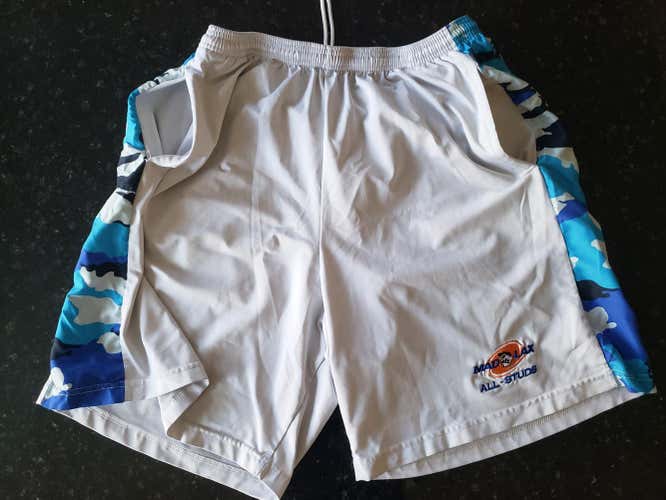 Mad Lax - All Studs team issued shorts (old school) large with drawstring