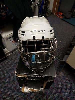 White New Large Bauer IMS 9.0 Helmet