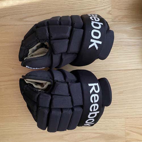 Black Senior Reebok 14" Pro Stock Gloves