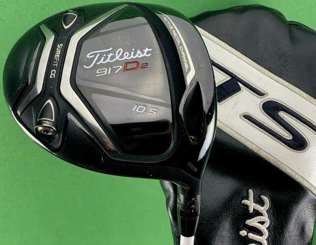 Titleist 917 D2 Driver 10.5* Stiff S-Flex Rogue Black 60 + Headcover (+1") #2256