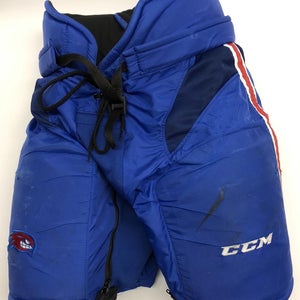 CCM HP 35 Custom Pro Stock Hockey Pants Royal Large UML #4 Used (3235)