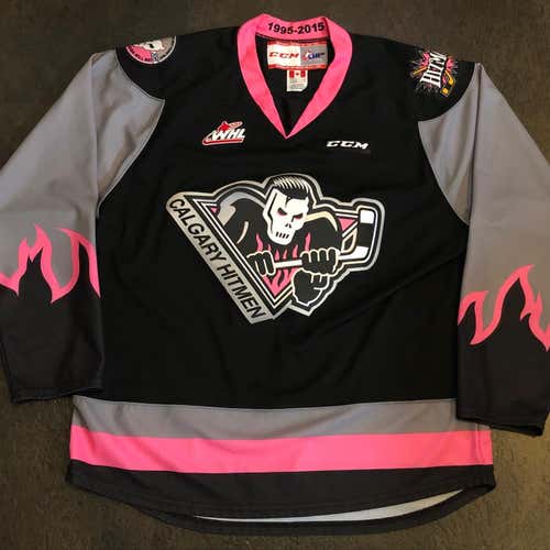 CCM WHL Calgary Hitmen 20th Anniversary Alternate Jersey LARGE