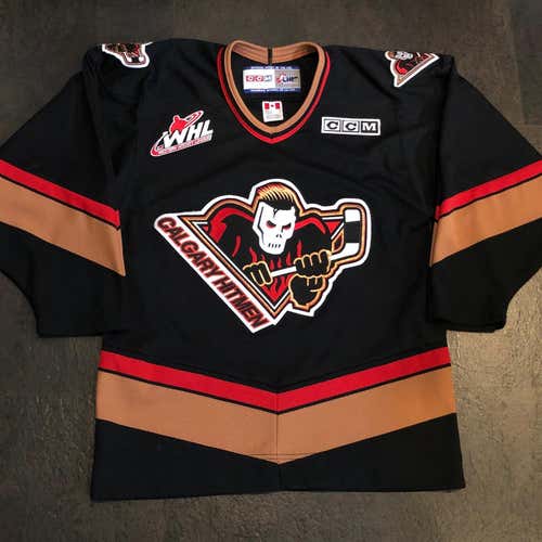 CCM 2002 WHL Calgary Hitmen Road Jersey SMALL
