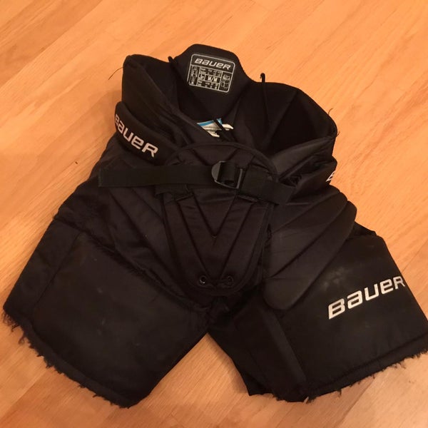 Black Junior Medium Bauer Hockey Goalie Pants
