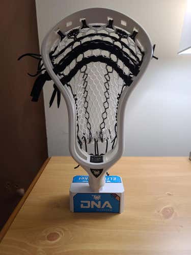 White New Attack & Midfield ECD Lacrosse Strung DNA Head
