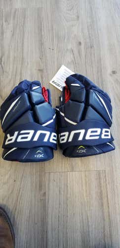 Navy Blue New Senior Bauer Vapor X2.9 Gloves 13"