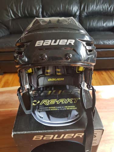 Black New Small Bauer Re-Akt Helmet
