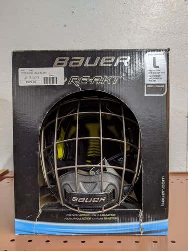 Bauer Re-Akt Helmet Combo - Large, Black NEW