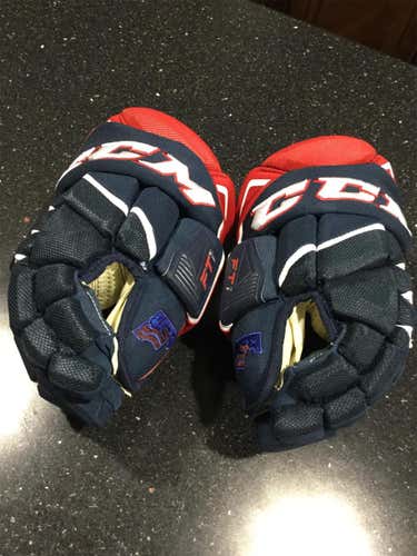 Blue Senior CCM Jetspeed FT1 13" Pro Stock Gloves