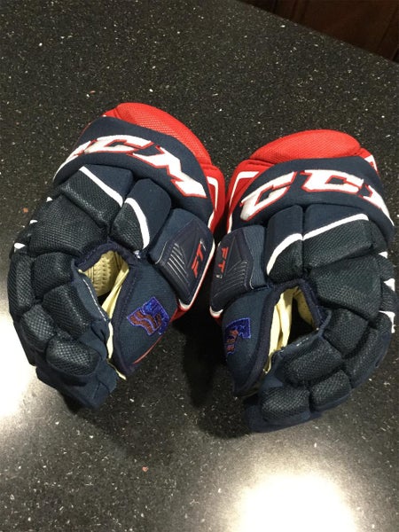 Blue Senior CCM Jetspeed FT1 13" Pro Stock Gloves