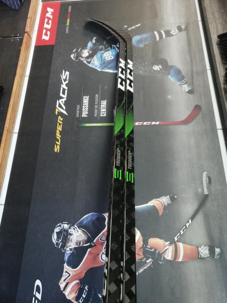 P92M | 85 Flex | New CCM RibCor Trigger 4 PRO RH Hockey Stick Toe Pattern Pro Stock