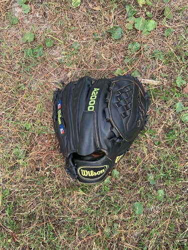 Black High School/College Pitcher's A2000 12" Baseball Glove