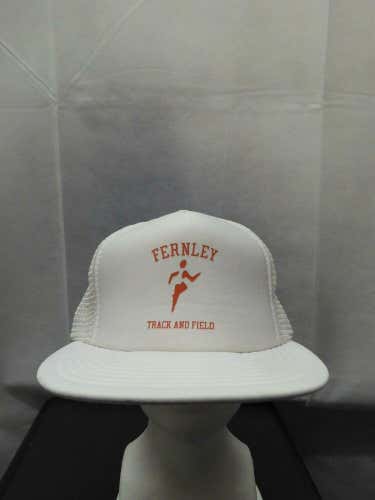 Vintage Fernley High School Track & Field Mesh Trucker Snapback Hat Nevada