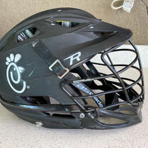 Matte Black Used Cascade R Helmet With Chic-fil-a Decal