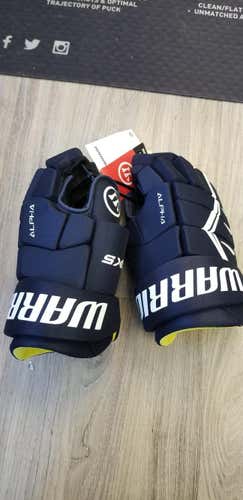 Navy Blue New Junior Warrior Alpha DX5 Gloves 10"