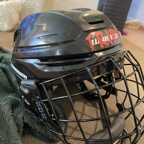Black Used Youth Warrior Alpha One  Helmet