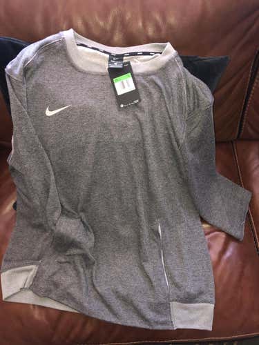 Nike 3/4 Fleece Baseball Pullover Sweatshirt (XL)
