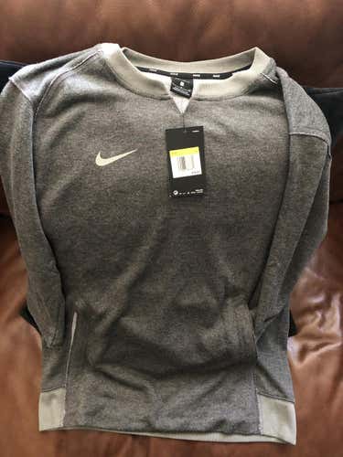 Nike 3/4 Fleece Baseball Pullover Sweatshirt (SM)
