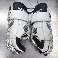 White Used Player's Warrior 12" Lacrosse Gloves