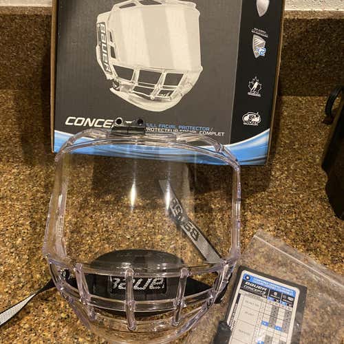 Used  Bauer Concept 3 Full Facial Protector