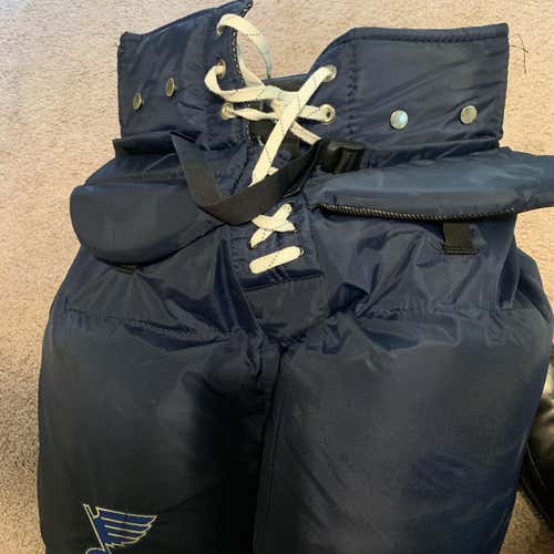 Blue Senior XL Vaughn Pro Stock Hockey Goalie Pants