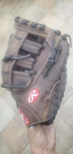 Brown New Rawlings Right Hand Throw First Base Player Preferred Baseball Glove 12.5"