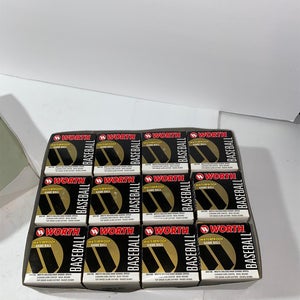 New Worth Waterproof College / NFHS Game Balls 12 Pack (1 Dozen) Baseballs