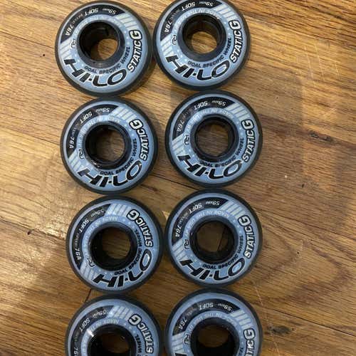 Bauer Hi-Lo Clinger 59mm Indoor Goalie Wheels 76A