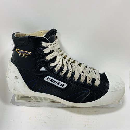 Senior Bauer Supreme 1000 Regular Width Size 10.5 Hockey Goalie Skates