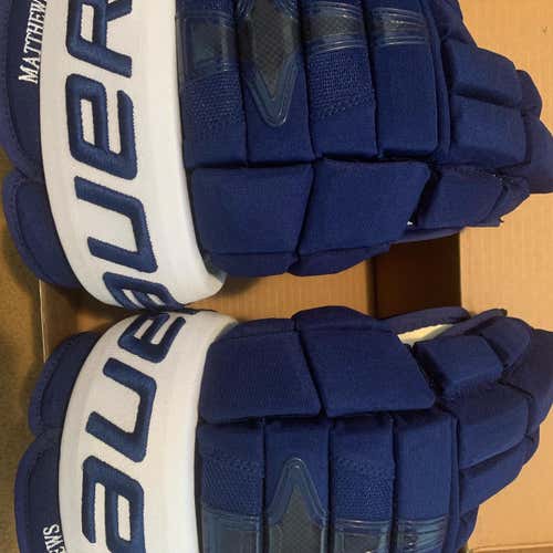 Auston Matthews Maple Leafs Bauer Nexus 1N Pro Stock Gloves