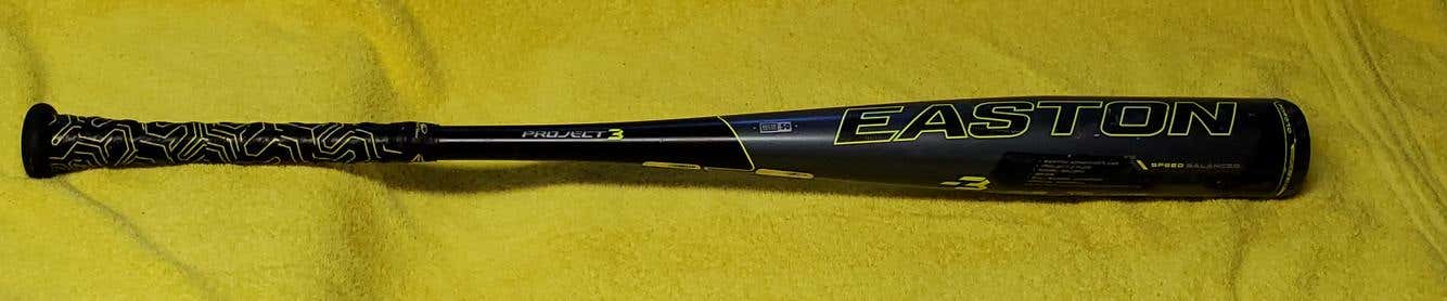 Used High School/College BBCOR Certified 2019 Easton Alloy Project 3 FUZE Bat (-3) 29 oz 32"