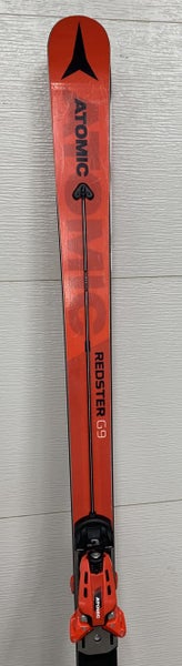Very Fast Used Atomic Racing Redster FIS GS Skis With 19 Din Bindings