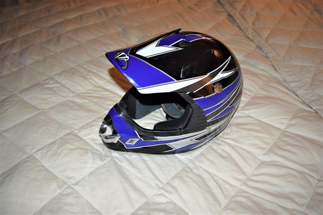 Vega Mojave Motocross Helmet, Blue, XS
