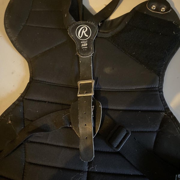Black Adult Rawlings Mach Catcher's Chest Protector