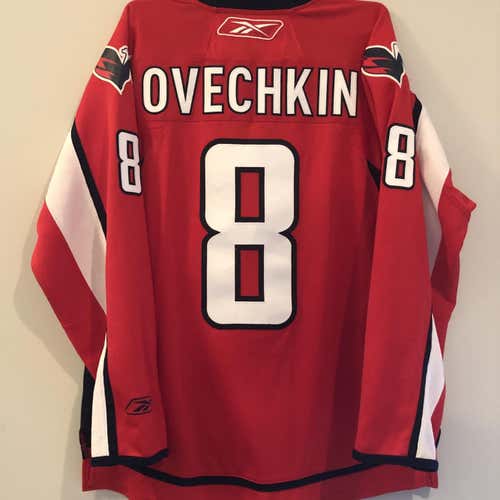 Reebok Premier Washington Capitals OVECHKIN Jersey LARGE
