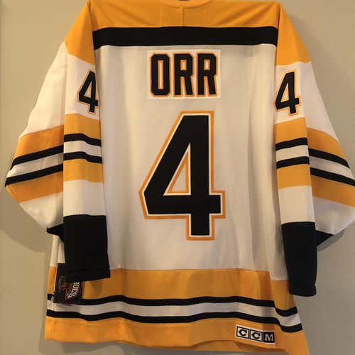 NWT CCM 550 Boston Bruins ORR Jersey LARGE **HEROES OF HOCKEY SERIES**