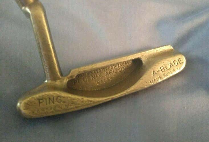 #0511-25 Classic, Vintage  PING A-Blade Putter (85029 Zip Code) (1966-1967) Nice Club!!